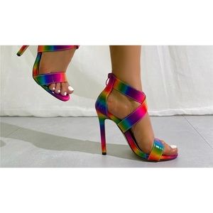 New Sexy Multi Colors Summer Stilettos. Size 6-6.5